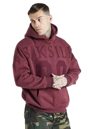 Hoodie Herren Hoodie DROP SHOULDER RELAXED FIT HOODIE SS-21844 Burgundy Dunkelrot