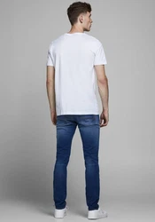 Jack & Jones Slim-fit-Jeans JJIGlenn JJOriginal Weiß/Creme/Hellblau