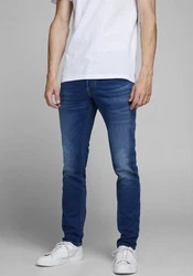 Jack & Jones Slim-fit-Jeans JJIGlenn JJOriginal Weiß/Creme/Hellblau