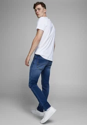 Jack & Jones Slim-fit-Jeans JJIGlenn JJOriginal Weiß/Creme/Hellblau