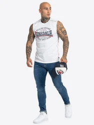 Lonsdale T-Shirt St.Agnes Creme/Weiß/Hellblau/Rot