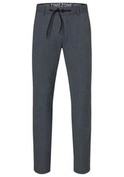 Timezone Chinohose REGULAR LUITZ Dunkelblau/Grau/Dunkelgrau