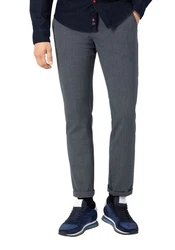 Timezone Chinohose REGULAR LUITZ Dunkelblau/Grau/Dunkelgrau