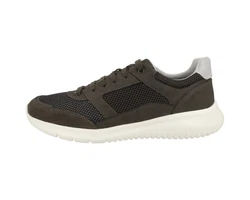 Geox Herren Sneaker U Monreale Khaki/Dunkelgrün/Grau/Braun