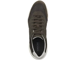 Geox Herren Sneaker U Monreale Khaki/Dunkelgrün/Grau/Braun