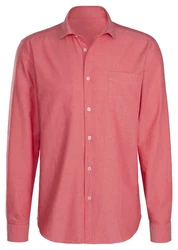 H.I.S Langarmhemd mit Kentkragen Rot/Rosa/Dunkelrot