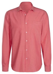 H.I.S Langarmhemd mit Kentkragen Rot/Rosa/Dunkelrot