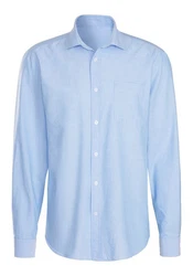 H.I.S Langarmhemd mit Kentkragen Hellblau/Blau