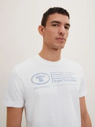 TOM TAILOR T-Shirt Weiß/Creme