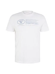 TOM TAILOR T-Shirt Weiß/Creme