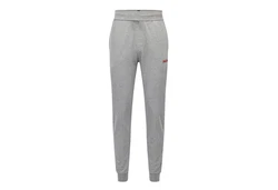 HUGO Loungehose Labelled Pants Hellgrau/Grau