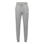 HUGO Loungehose Labelled Pants Hellgrau/Grau