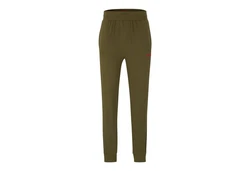 HUGO Loungehose Labelled Pants Khaki/Dunkelgrün