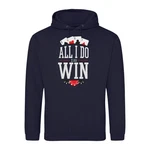 Youth Designz Kapuzenpullover All I Do Is Win Herren Hoodie Dunkelblau/Rot/Blau/Hellblau