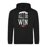 Youth Designz Kapuzenpullover All I Do Is Win Herren Hoodie Schwarz/Rosa/Rot/Grau