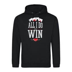 Youth Designz Kapuzenpullover All I Do Is Win Herren Hoodie Schwarz/Rosa/Rot/Grau