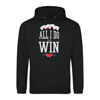 Youth Designz Kapuzenpullover All I Do Is Win Herren Hoodie Schwarz/Rosa/Rot/Grau Youth Designz Kapuzenpullover All I Do Is Win Herren Hoodie Schwarz/Rosa/Rot/Grau