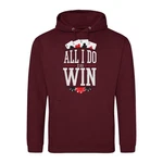 Youth Designz Kapuzenpullover All I Do Is Win Herren Hoodie Dunkelrot/Bordeaux/Rot