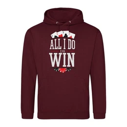 Kapuzenpullover All I Do Is Win Herren Hoodie Pullover mit lustigem Frontprint