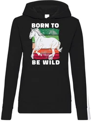 Youth Designz Kapuzenpullover Born To Be Wild Damen Hoodie Schwarz/Braun/Rot