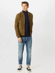 SELECTED HOMME Rundhalspullover Berg Dunkelblau/Blau