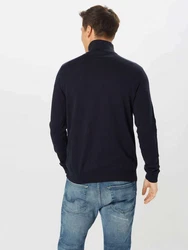 SELECTED HOMME Rundhalspullover Berg Dunkelblau/Blau