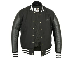 German Wear Collegejacke CJ002 Schwarz/Dunkelbraun/Dunkelgrün