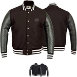 German Wear Collegejacke CJ002 Schwarz/Dunkelbraun/Dunkelgrün