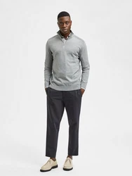 SELECTED HOMME Strickpullover Berg (1-tlg) Grau/Hellgrau