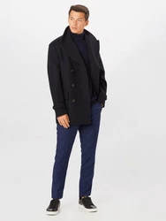 SELECTED HOMME Pullover SLHBerg ROLL NECK Dunkelblau