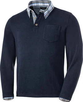 HENSON&HENSON V-Ausschnitt Pullover Dunkelblau/Blau/Hellblau HENSON&HENSON V-Ausschnitt Pullover Dunkelblau/Blau/Hellblau