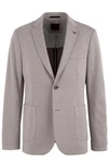 bugatti Sakko mit hohem Tragekomfort Grau/Beige/Braun/Lila