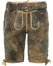 Trachtenhose Kurze Lederhose mit Grtel