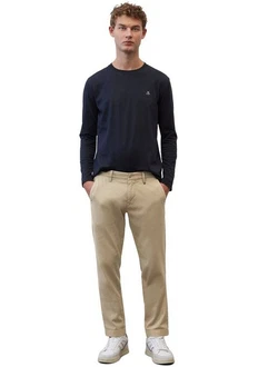 Marc O'Polo Chinohose Regular-Fit Khaki/Beige