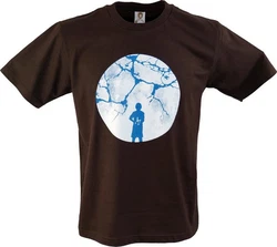 Guru-Shop T-Shirt Fun Retro Art T-Shirt Alternative Bekleidung braun