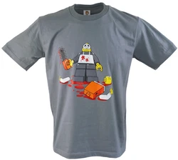 Guru-Shop T-Shirt Fun Retro Art T-Shirt Alternative Bekleidung Grau/Dunkelgrau/Hellgrau