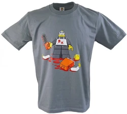 Guru-Shop T-Shirt Fun Retro Art T-Shirt Alternative Bekleidung Grau/Dunkelgrau/Hellgrau