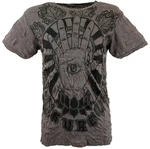 Guru-Shop T-Shirt Sure Herren T-Shirt Magic Eye taupe