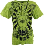 Guru-Shop T-Shirt Sure Herren T-Shirt Magic Eye lemon