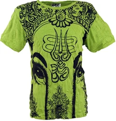 Guru-Shop Sure Herren T-Shirt Ganesh Zitrone