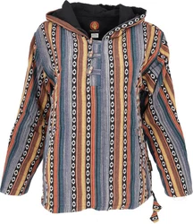 Guru-Shop Sweater Goa Kapuzenshirt Baja Hoodie 