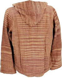 Guru-Shop Strickjacke Ethno Kadhi Kapuzenjacke rost