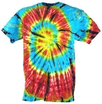 Guru-Shop T-Shirt Herren Kurzarm Tie Dye 