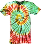 Guru-Shop T-Shirt Herren Kurzarm Tie Dye 