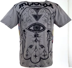 Guru-Shop T-Shirt Mirror T-Shirt grau