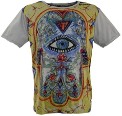 Guru-Shop T-Shirt Mirror T-Shirt grau