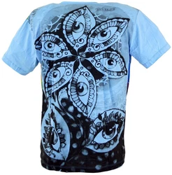 Guru-Shop T-Shirt Mirror T-Shirt hellblau