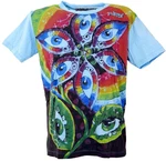 Guru-Shop T-Shirt Mirror T-Shirt hellblau