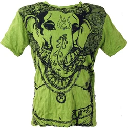 Guru-Shop T-Shirt Sure Herren T-Shirt Ganesh lemon