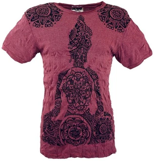 Guru-Shop T-Shirt Sure Herren T-Shirt Mandala Buddha